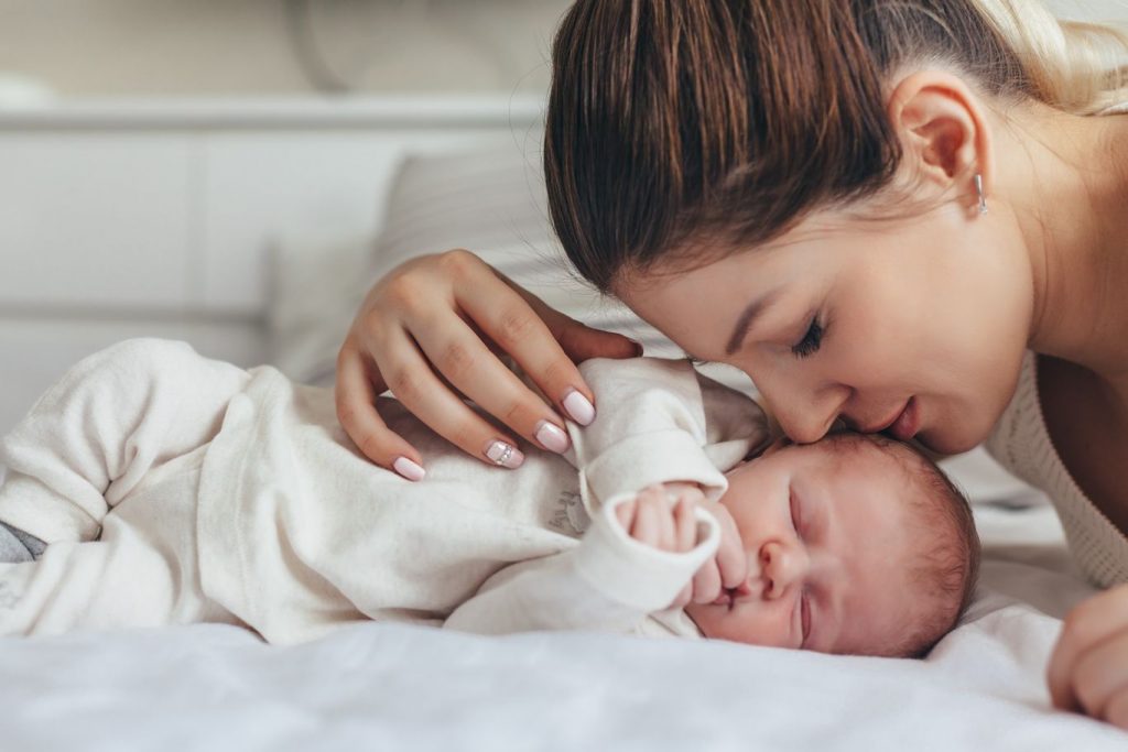 Mother and baby dealing with muscle & joint stiffness