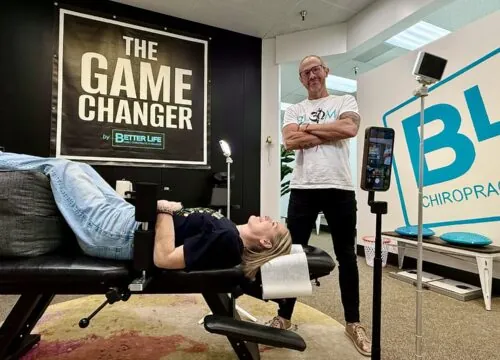 Photo of Dr. Chad and a patient during the Game Changer Reset